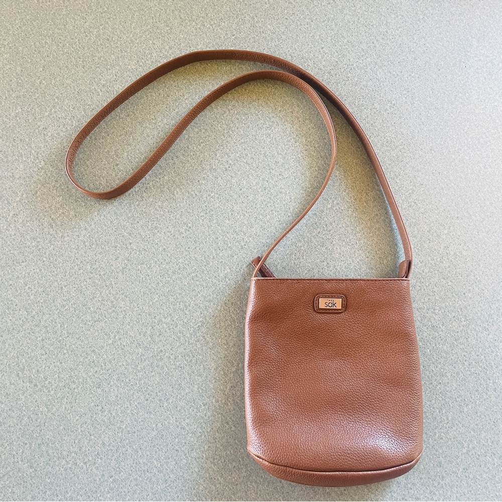 The Sak Vintage Brown Leather Crossbody Bag